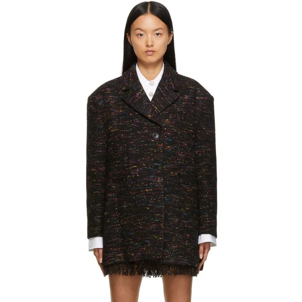 🆕 GANNI Oversized Jacket Wool Blend Small-Medium - Picture 1 of 13